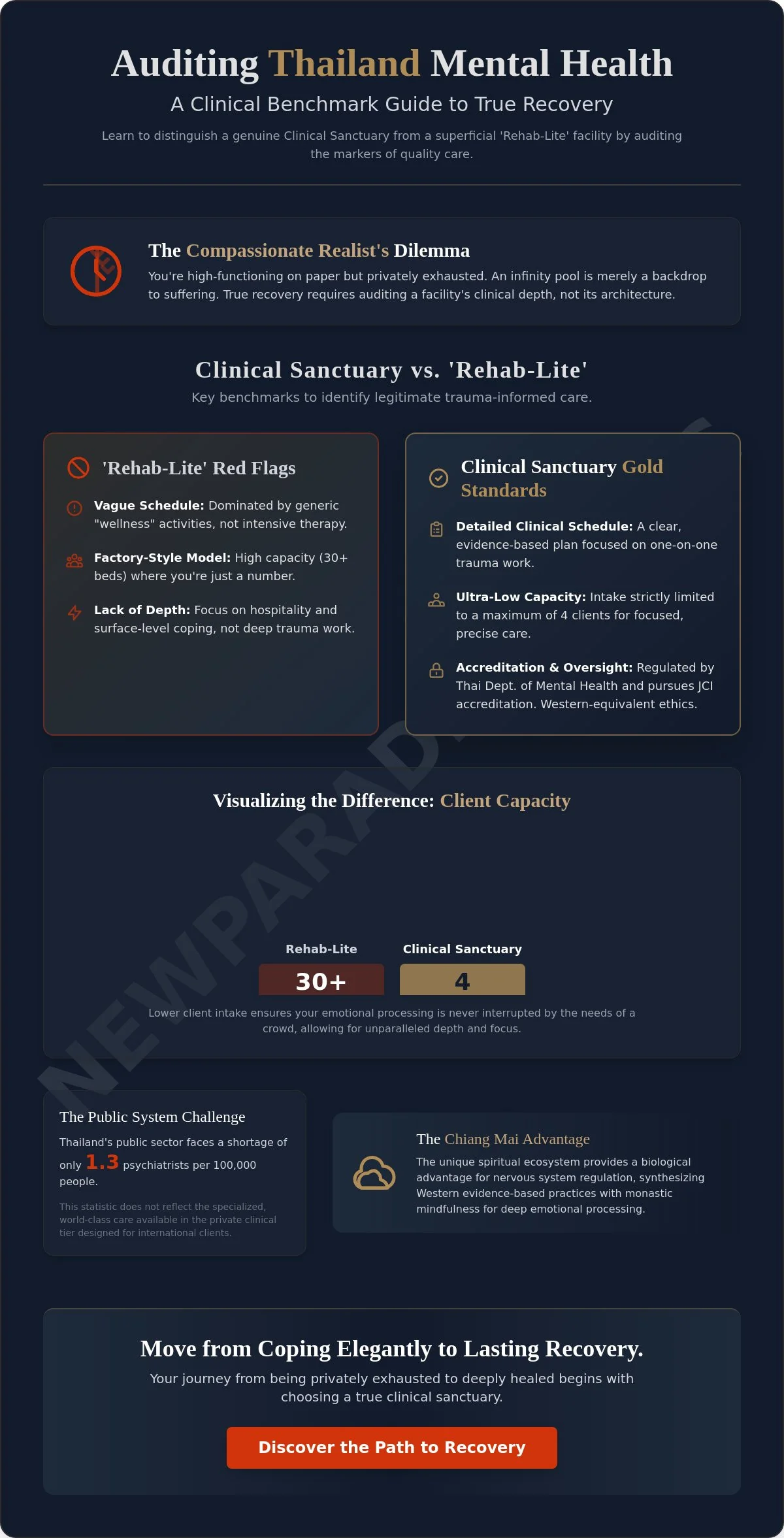 Infographic: Thailand Mental Health Quality: A Clinical Guide to International Standards