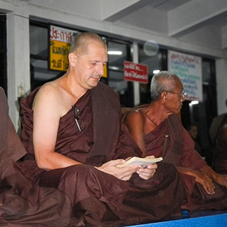 Dirk Lambert - ordained as a Buddhist monk